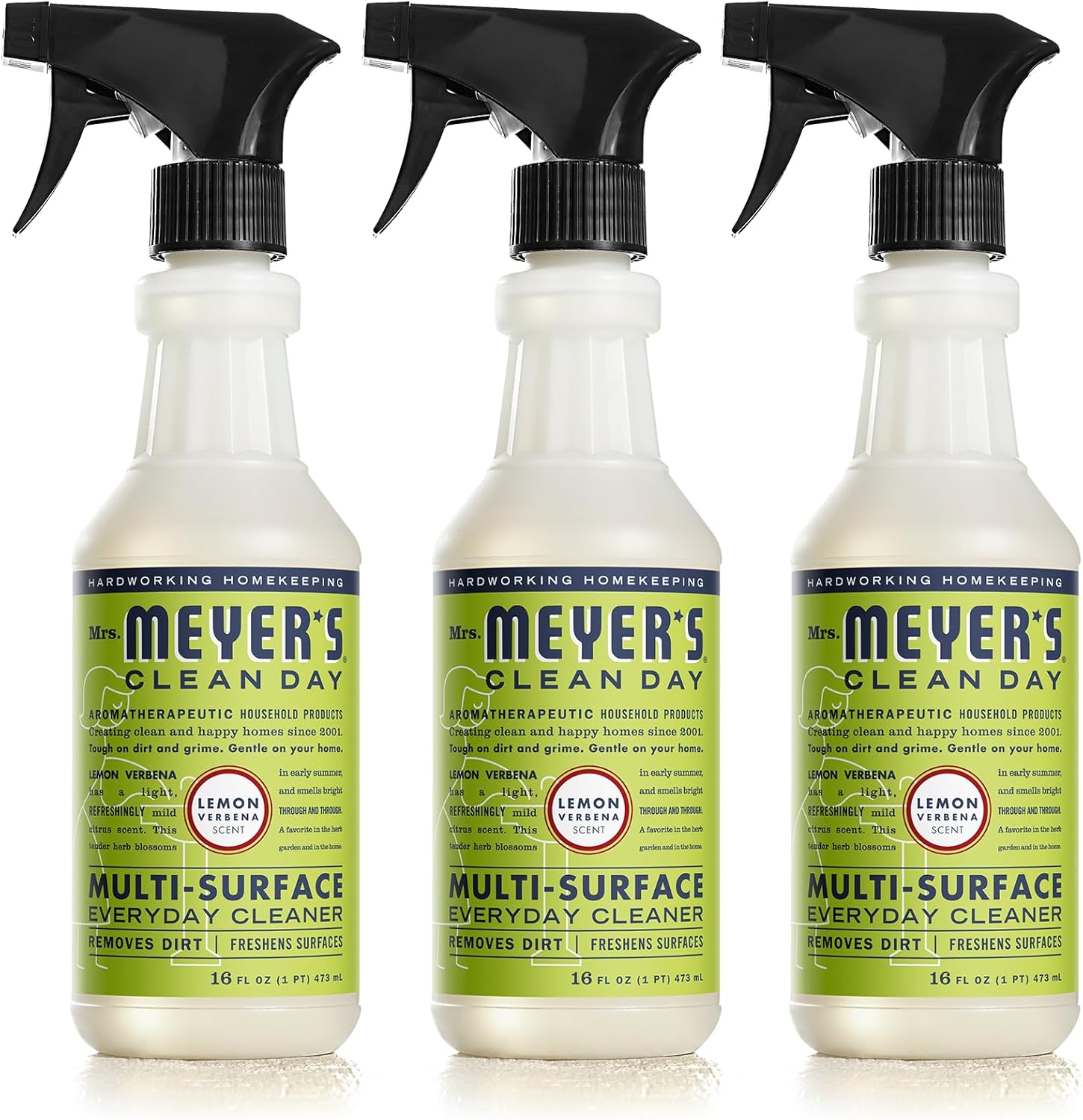 Mrs. Meyer's All-Purpose Cleaner Spray, Lemon Verbena, Pack of 3 - Ruhaa Store
