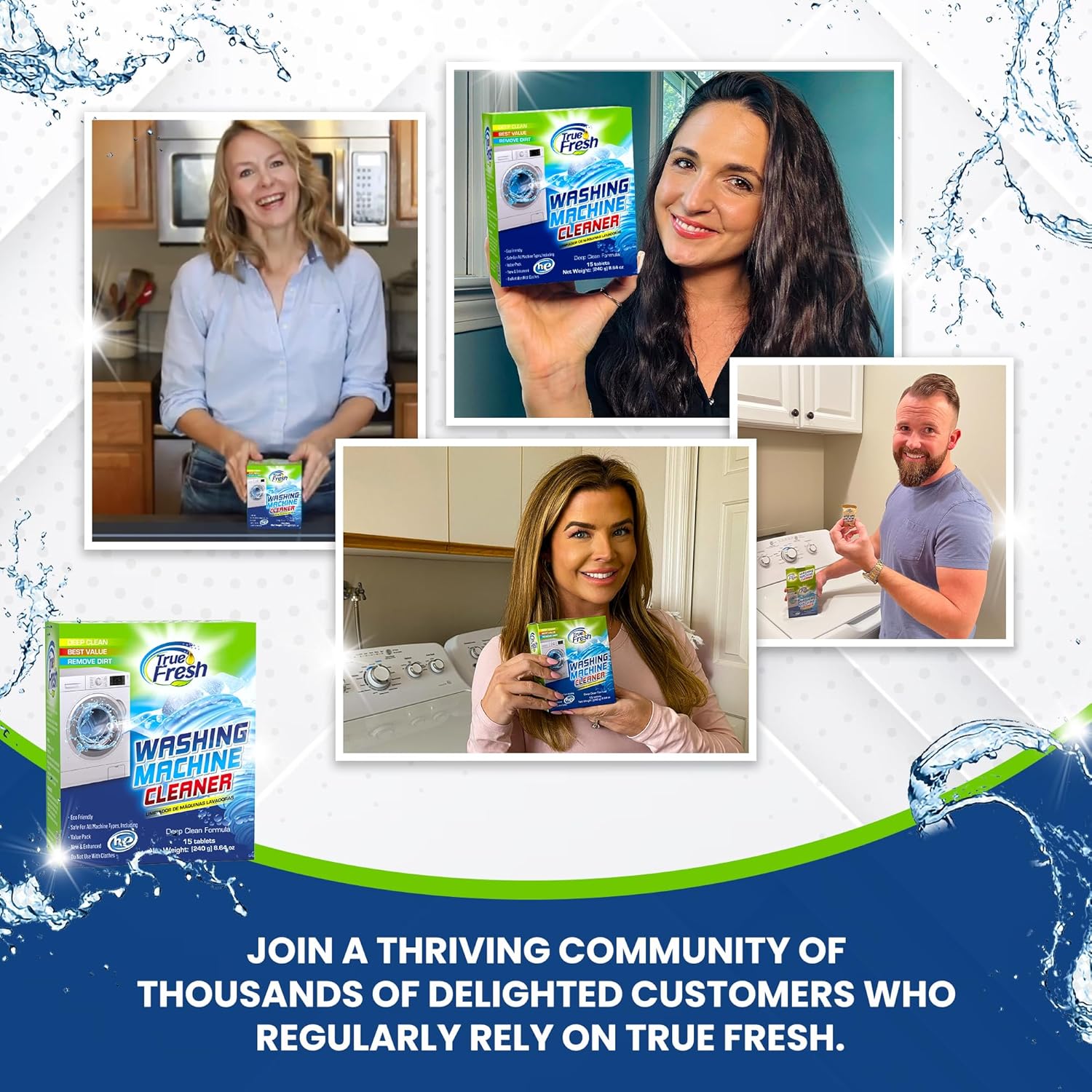 True Fresh Washing Machine Cleaner Tablets - Ruhaa Store