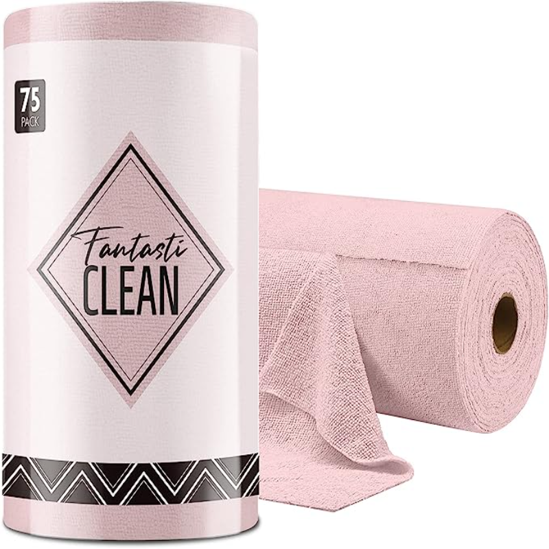 Microfiber Cleaning Cloth Roll -75 Pack